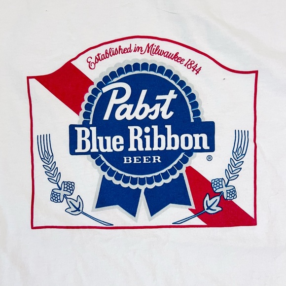 Pabst Blue Ribbon Beer Short Sleeve Tee Shirt (XL) Excellent Condition - Picture 5 of 5